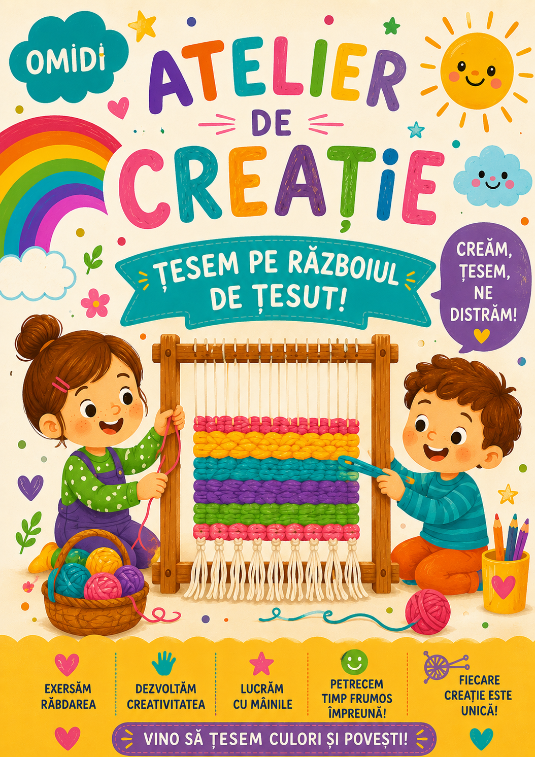 Atelier de creatie | razboiul de tesut